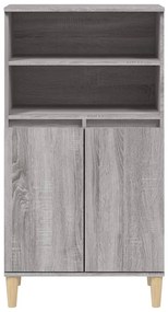 Aparador alto 60x36x110 cm derivados de madeira cinzento sonoma