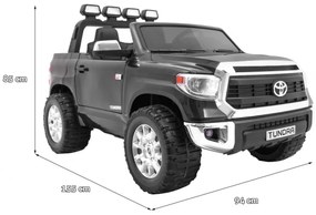 Carro elétrico para Crianças 24V 200W 2 Lugares Toyota Tundra XXL Rodas de EVA, Assento de couro Preto