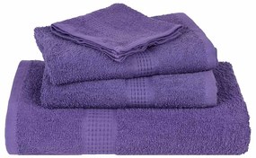 Toalhas de mãos 4 pcs 50x100 cm 360 gsm 100% algodão roxo