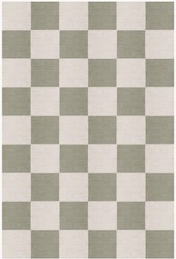 Tapete em juta artesanal de pelo curto Chess Flatweave