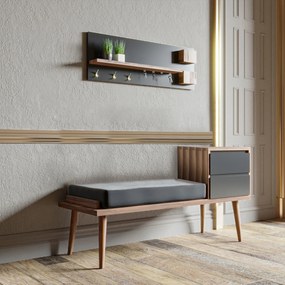 Hall Stand Hamra – Nogueira – 120x74,5x45 cm