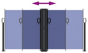 Toldo lateral retrátil 120x600 cm azul