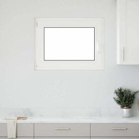 vidaXL Janela de porão "RISOR" 90x70 cm oscilobatente DIN esquerda antracite