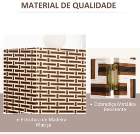 Biombo Separador de Ambientes de 4 Paineis Biombo Dobrável 180x180cm Separador de Ambientes Decoração Elegante para Dormitórios Sala de Estar Cozinha