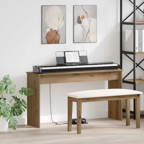 vidaXL Suporte de Teclado Carvalho Artesanal 120 x 32 x 64 cm