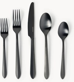 Conjunto de talheres em aço inoxidável escovado Thibaud, vários tamanhos