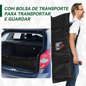 Balizas de Futebol Dobráveis para Crianças e Adultos com Saco de Transporte para Exterior Treino 183x90x90 cm Preto