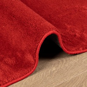 Tapete de pelo curto OVIEDO 80x200 cm vermelho