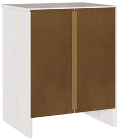 Criado-mudo vidaXL "DRAMMEN" Branco 45x35x56 cm Madeira Sólida de Pinh