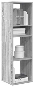 vidaXL Estante cinzento sonoma 34x31x112 cm derivados de madeira