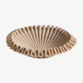 Cuenco Decorativo Em Resina Irente Ø20 Cm & Castanho Areia Claro - Sklum