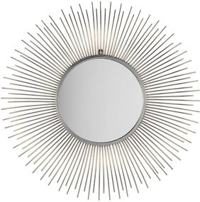 Espelho de parede ø 80 cm prateado CILLY Beliani