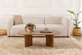 Mesa de Centro "Oval" – 120x40x60 cm, Design Sofisticado