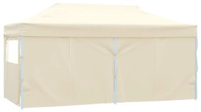 Tenda dobrável profissional festas 4 paredes 3x6m aço creme