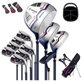 Conjunto completo de tacos de golfe com 11 peças - Verde