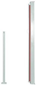 Toldo lateral retrátil 140x300 cm vermelho