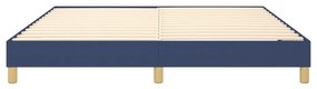 Estrutura de cama sem colchão 180x200 cm tecido azul
