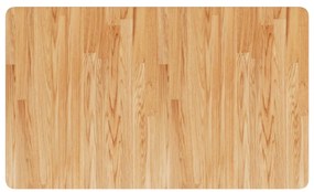 Bancada retangular 100x60x(71,5-98) cm carvalho castanho-claro
