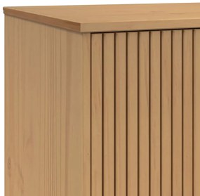 Aparador OLDEN 114x43x73,5 cm pinho maciço cinzento e castanho