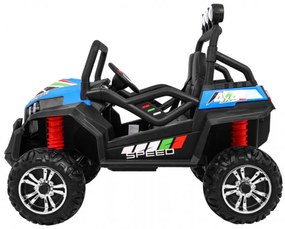 Carro elétrico para Crianças 2 Lugares Grand Buggy 24V 4x4 LIFT STRONG Rodas Espuma EVA, Assento couro ecológico Azul