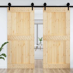 Porta NARVIK 100x210 cm madeira de pinho maciça