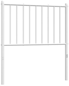 Cabeceira de cama 80 cm metal branco