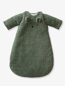 Agora -15% | Saco de bebé com mangas amovíveis, Urso Green Forest verde-salva