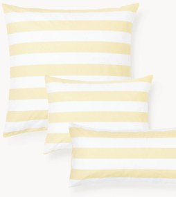 Fronha de almofada reversível em algodão às riscas Lorena