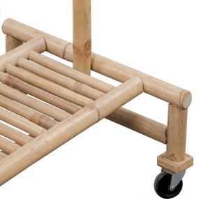 Suporte para roupa bambu
