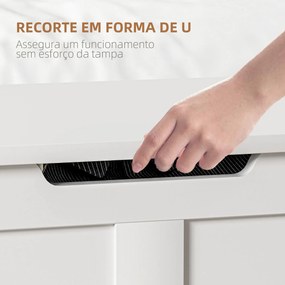 Baú de Armazenamento para Dormitório 100L Baú de Arrumação com Tampa B