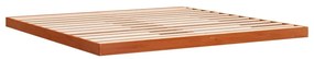 Estrutura de cama 180x200 cm madeira pinho maciço castanho cera