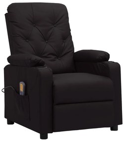 Poltrona de massagens couro artificial preto