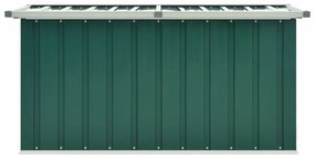Caixa de arrumação para jardim 129x67x65 cm verde