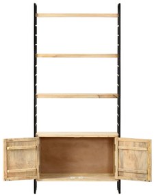 Estante de 4 andares 80x30x180 cm madeira de mangueira maciça