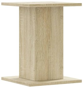 Suportes de colunas 2 pcs derivados madeira carvalho sonoma