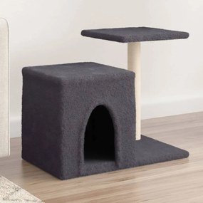 vidaXL Árvore gatos c/ postes arranhadores sisal 50,5 cm cinza-escuro