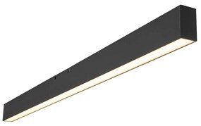 Candeeiro de teto preto com LED regulável 3 etapas 2700-4000K - Keane Moderno