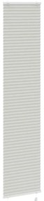 Cinzento Luz Plissada Cega 50x200 cm Largura Tecido 49,4 cm