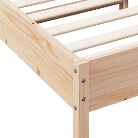 Cama sem colchão 90x200 cm madeira de pinho maciça