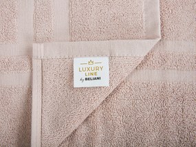 Conjunto de 11 toalhas rosa de algodão ATAI Beliani