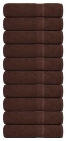 Toalhas de banho 10 pcs 70x140 cm 360 gsm 100% algodão castanho