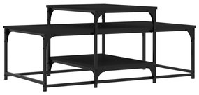 Mesa de centro 102x60x45 cm derivados de madeira preto