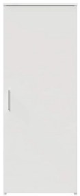 Armário de arrumação 40x45x103,5 cm derivados de madeira branco