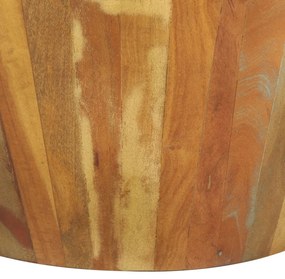 Mesa de centro Ø65x31 cm madeira recuperada maciça
