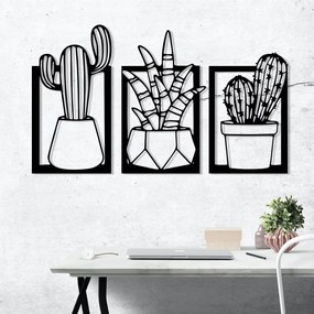 Acessório Decorativo de Parede Nazen – Preto – 49 x 29 cm