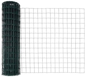 Cerca Euro com 7 postes flangeados de 1x10 m em aço galvanizado