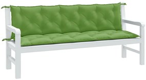 Almofadões banco jardim 2pcs 180x50x7 cm mesclado tecido verde