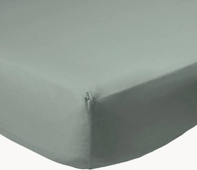 Lençol com elástico em percal de algodão para boxspring Sage
