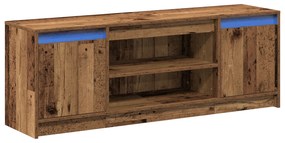 Gabinete para TV com LED Madeira Velha 139.5x34x50 cm Madeira Revestid