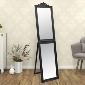 vidaXL Espelho de pé 40x160 cm preto